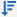 arrow pointing down with three lines
