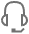 the headphones or chat icon