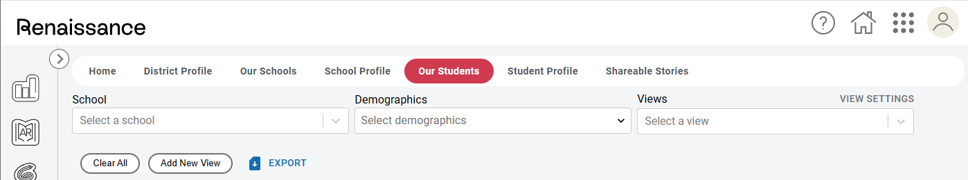 the drop-down lists